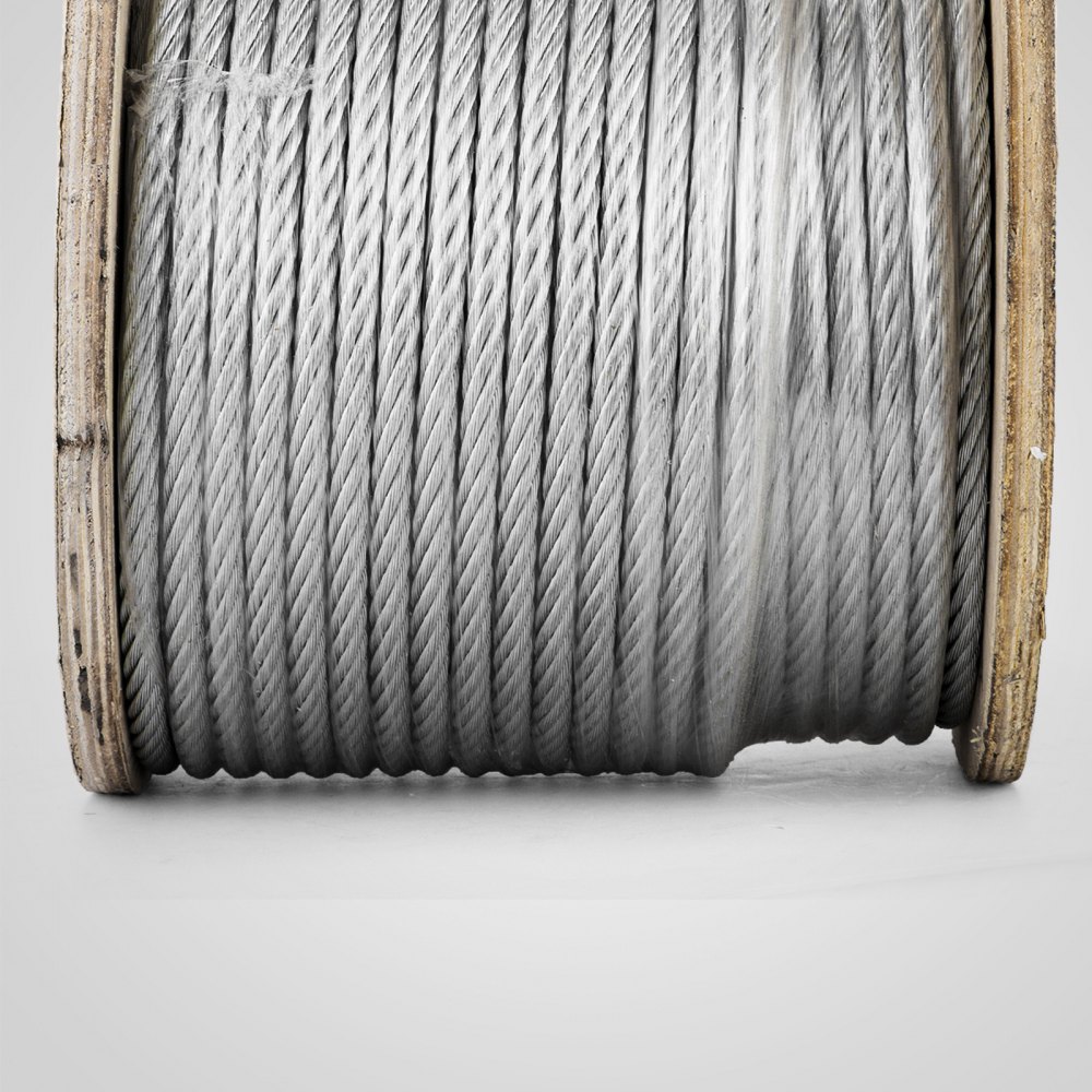 3/8" 7x19 GALVANIZED AIRCRAFT STEEL CABLE WIRE ROPE 250 FEET
