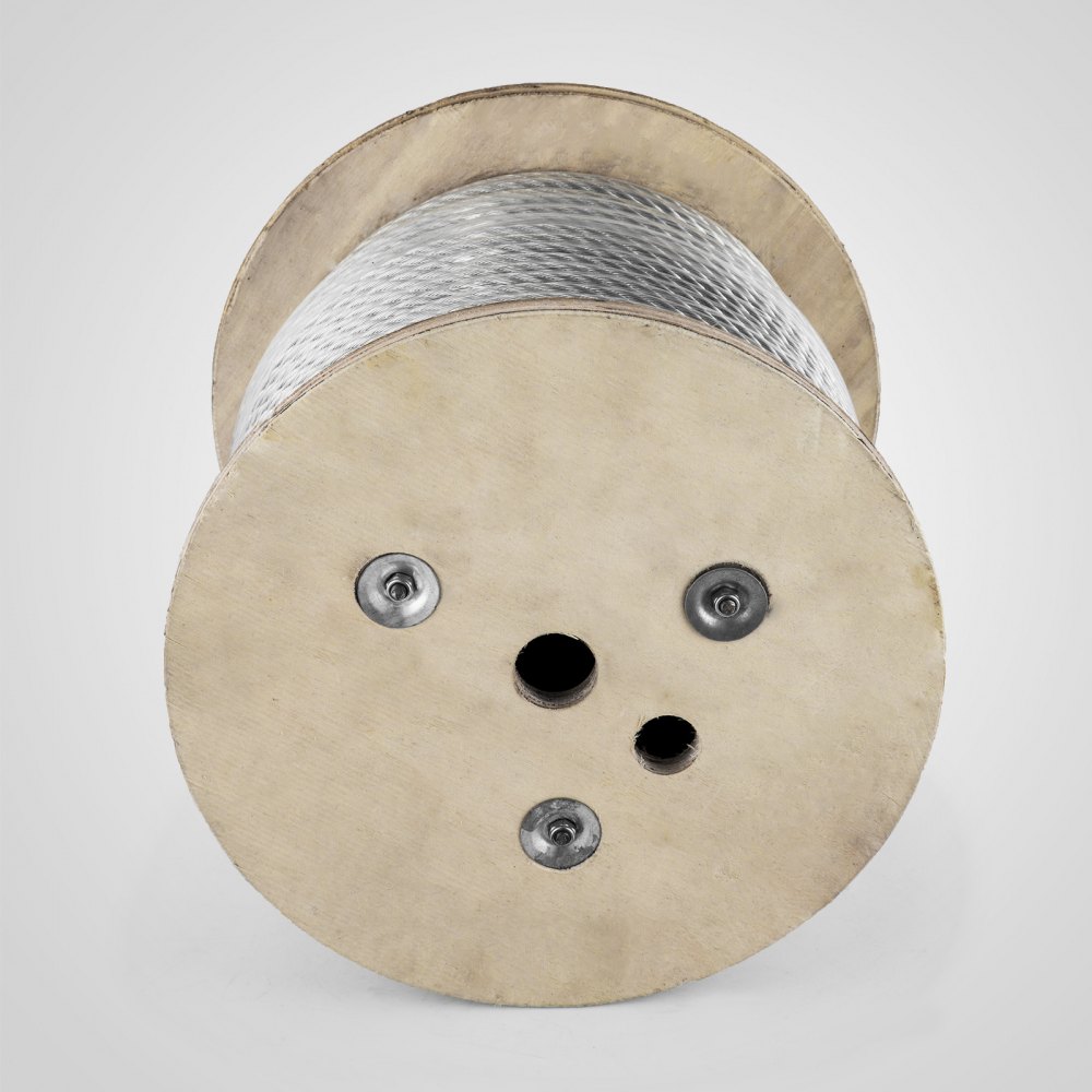 3/8" 7x19 GALVANIZED AIRCRAFT STEEL CABLE WIRE ROPE 250 FEET