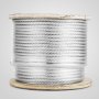 3/8" 7x19 GALVANIZED AIRCRAFT STEEL CABLE WIRE ROPE 250 FEET