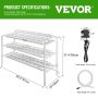 VEVOR Kit de cultivo hidropónico 90 sitios 10 tuberías NFT PVC Tubería hidropónica Hogar Balcón Jardín Kit de cultivo Sistemas de cultivo de plantas hidropónicas sin suelo Kit de cultivo de plantación de vegetales