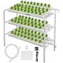 VEVOR Kit de cultivo hidropónico 90 sitios 10 tuberías NFT PVC Tubería hidropónica Hogar Balcón Jardín Kit de cultivo Sistemas de cultivo de plantas hidropónicas sin suelo Kit de cultivo de plantación de vegetales