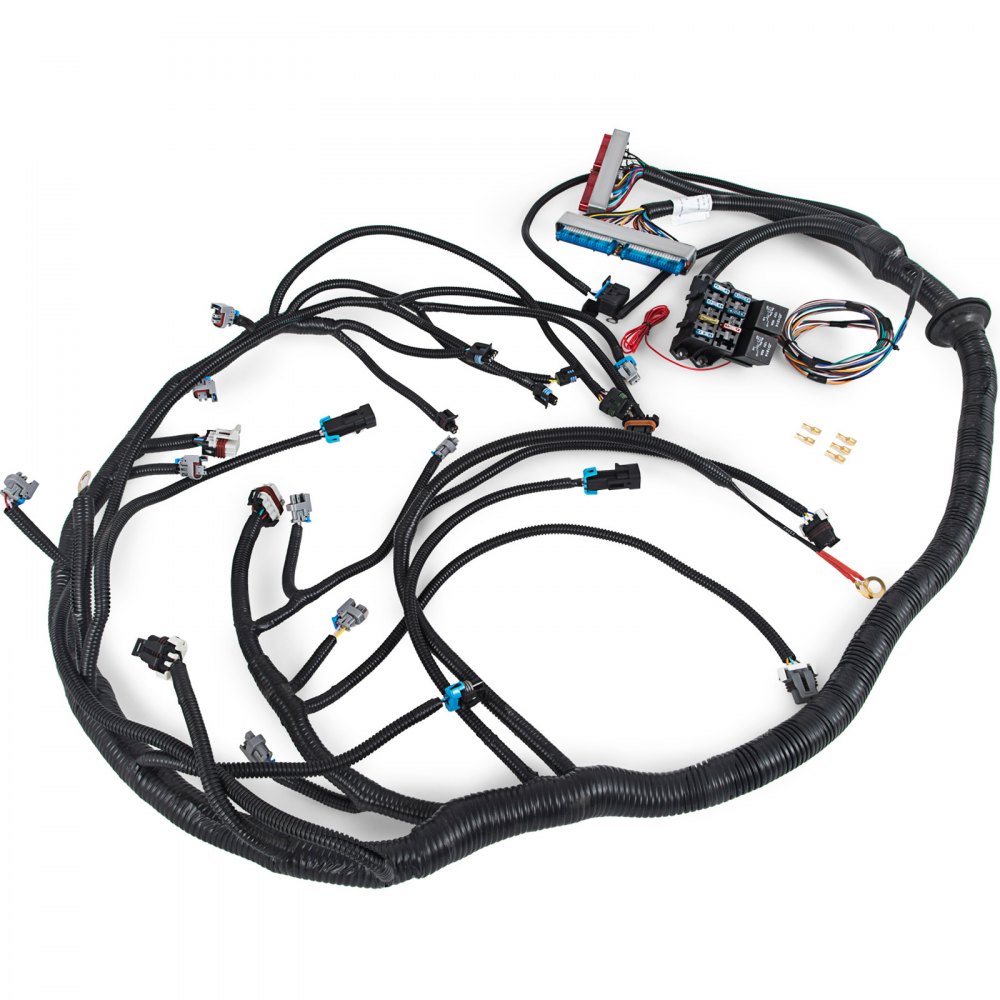 VEVOR 99-03 Arnés de cableado independiente con cuerpo de acelerador mecánico y transmisión T56 Arnés de cableado de transmisión para motores 1999-2003 4.8, 5.3, 6.0