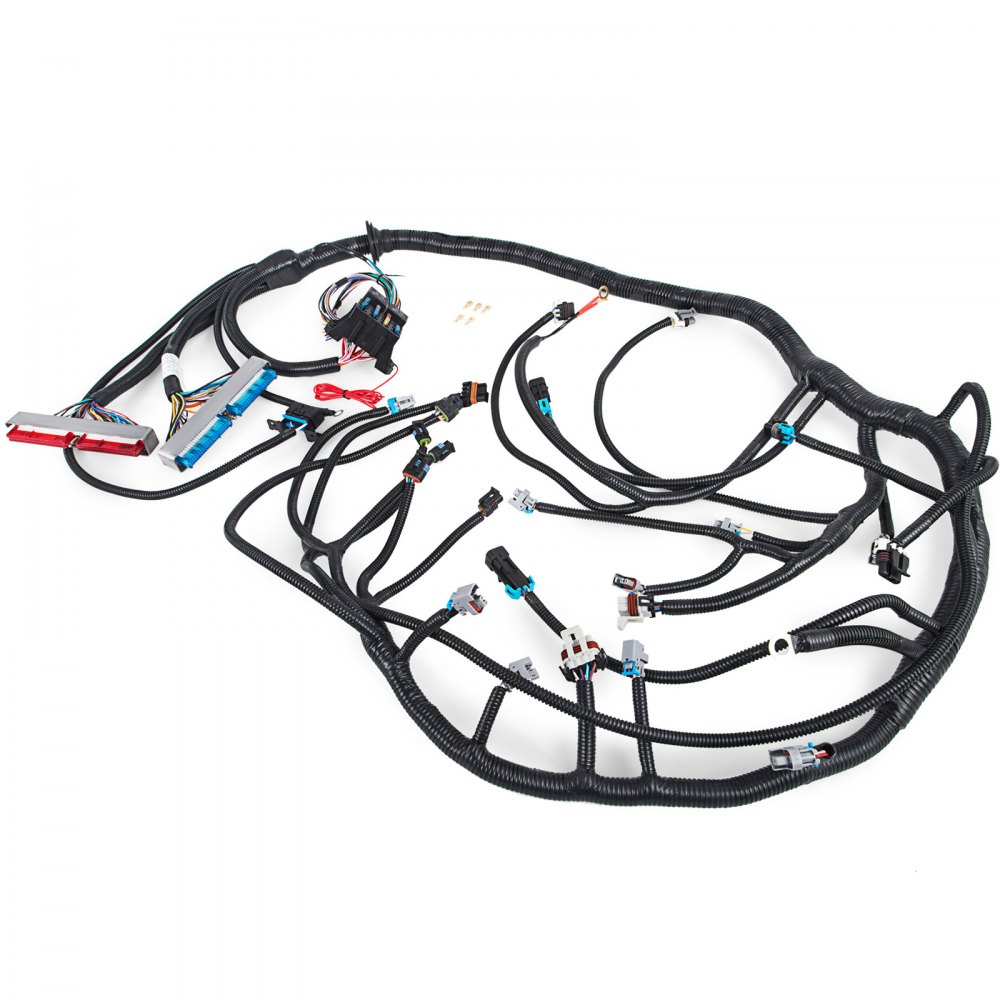 VEVOR 99-03 Arnés de cableado independiente con cuerpo de acelerador mecánico y transmisión T56 Arnés de cableado de transmisión para motores 1999-2003 4.8, 5.3, 6.0