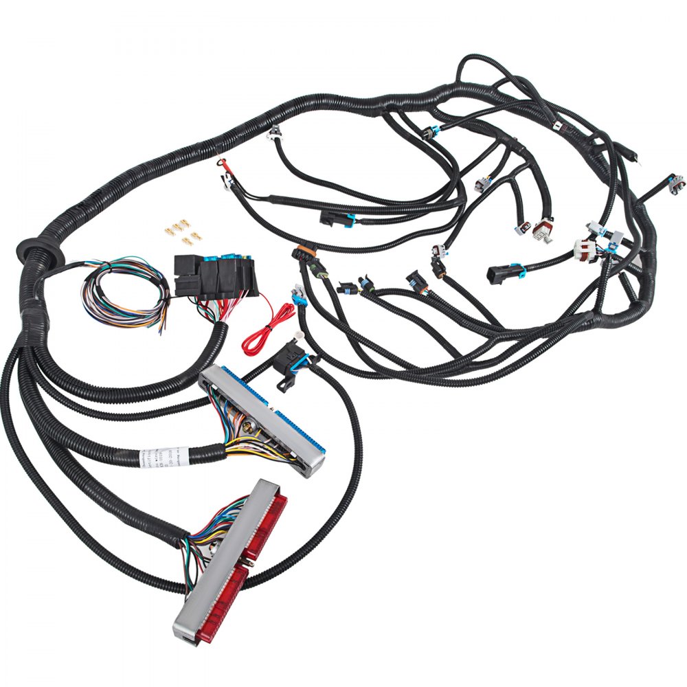 VEVOR 99-03 Arnés de cableado independiente con cuerpo de acelerador mecánico y transmisión T56 Arnés de cableado de transmisión para motores 1999-2003 4.8, 5.3, 6.0