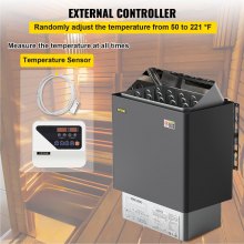 Electric Sauna Heater W/ External Control 9kw Sauna Stove For Spa Sauna Room