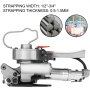 VEVOR Pneumatic Strapping Tool A19, Hand Held Strapping Machine 1/2" to 3/4", Sealless Strapping Machine, Handeld Strapping Machine for PP PET Strapping
