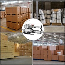 VEVOR A19 Pneumatic Strapping Tool, Hand Held Strapping Machine 1/2" to 3/4", Sealless Strapping Machine for PP PET Strapping