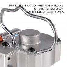 Instrument pneumatic de curele VEVOR A19, mașină de legături manuală de la 1/2" la 3/4", mașină de legat fără etanșare pentru curele PP PET