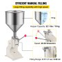 VEVOR 5-50ml Manual Filling Machine Liquid Filling Machine Bottle Filler Stainless Steel Bottle Filling Machine for Liquid Water