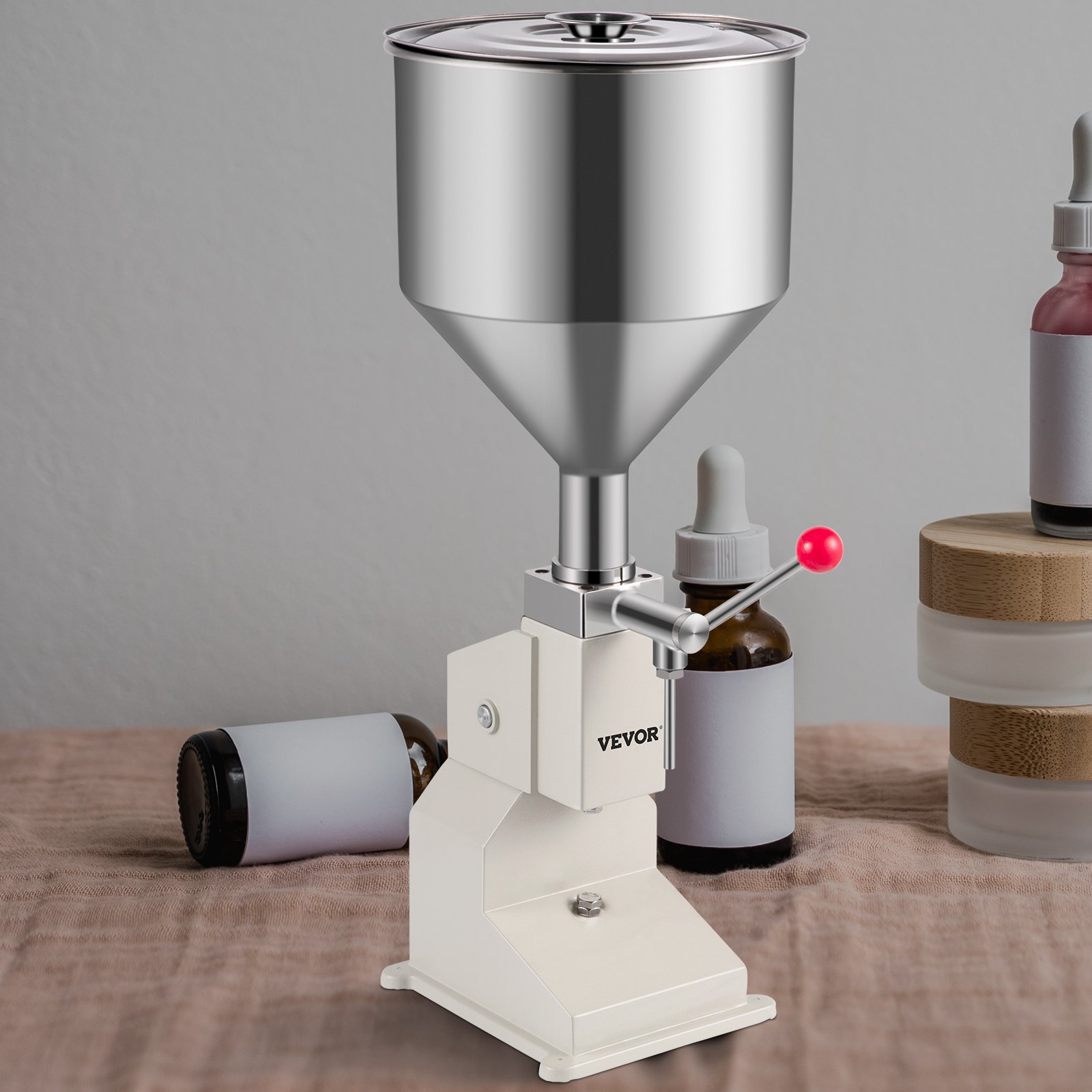 VEVOR 5-50ml Manual Filling Machine Liquid Filling Machine Bottle Filler Stainless Steel Bottle Filling Machine for Liquid Water
