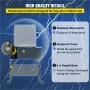 VEVOR Sliding Gate Opener, AC1400 3100LBS, with 2 Remote Controls, Gate Operator Hardware Kit for Security, Move Speed 43ft Per Min, Electric Rolling Driveway Slide Gate Motor