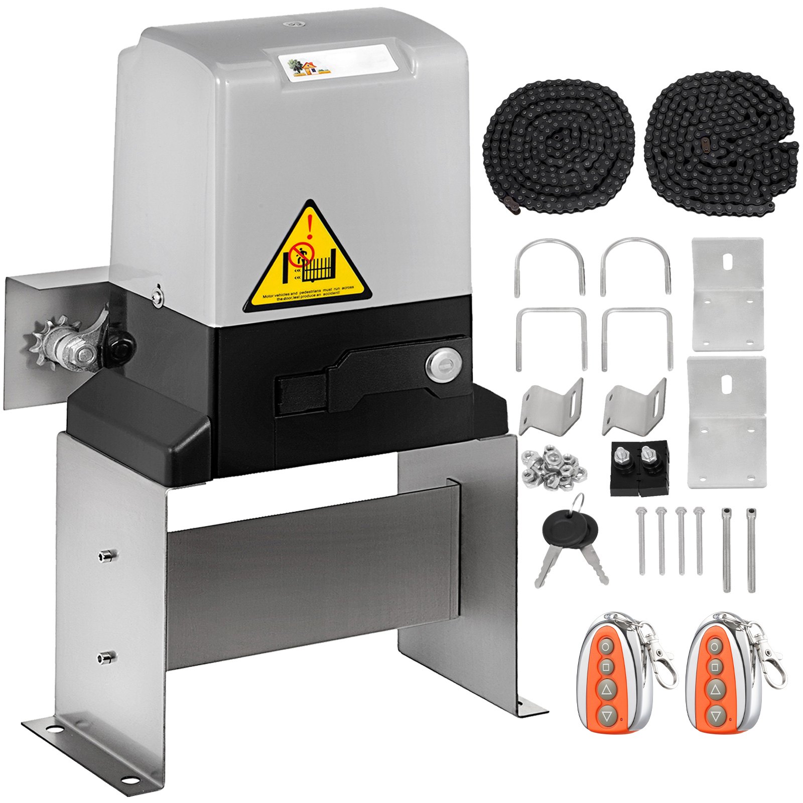 VEVOR Sliding Gate Opener AC600 1400Lbs with 2 Remote Controls Move Speed 43ft Per Min, Basic Model (1800Lbs)