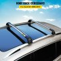 VEVOR Roof Rack Crossbars 47'' for Audi Q7 2006-2014 Baggage Cargo Luggage Racks Flush Rail Cross Bars Lockable Aluminum