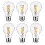 6 Pack Edison Bulbs LED A19 4.5W Dimmable 450 Lumens 2700K E26 Antique