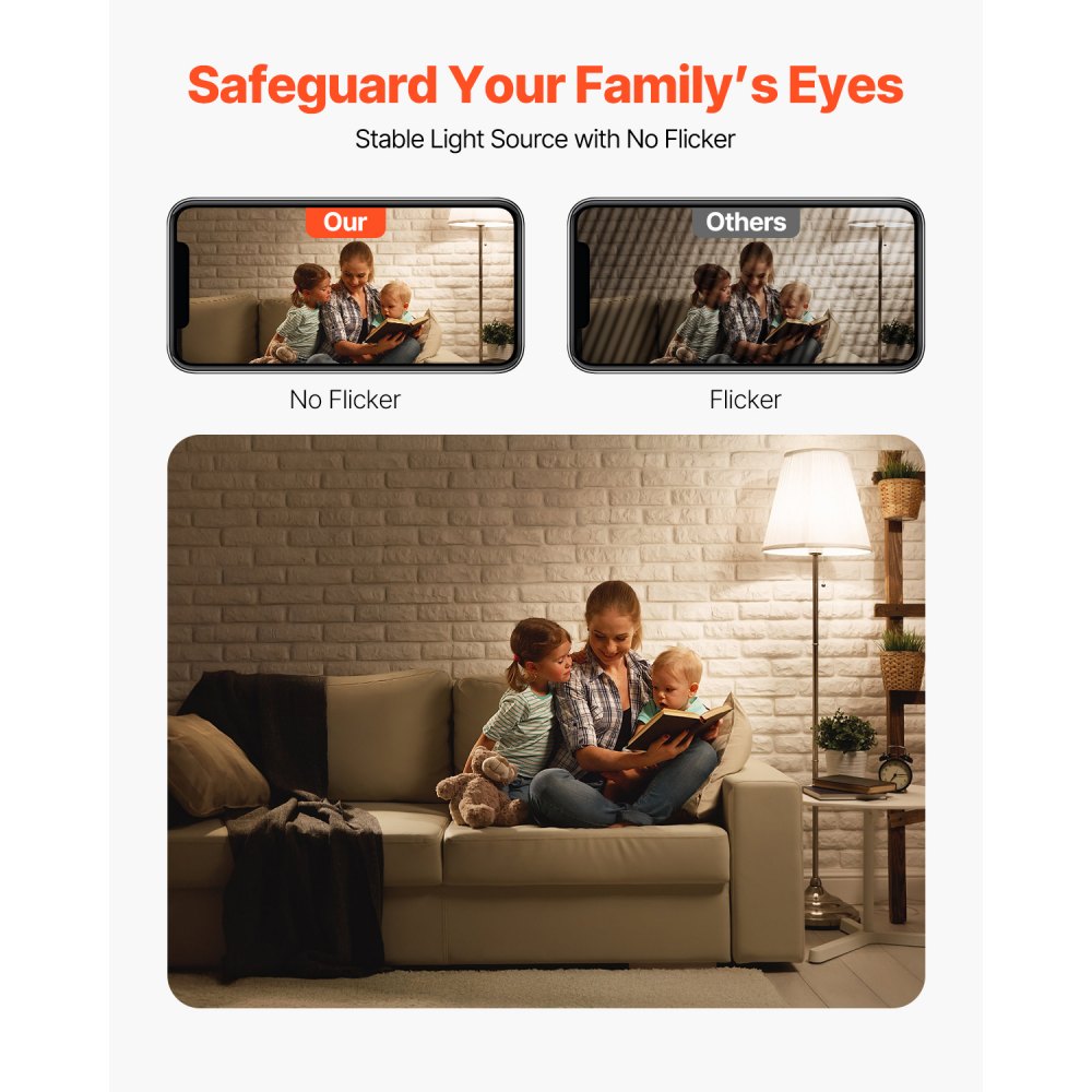 VEVOR 6 Pack Edison Bulbs LED, ST19 Vintage Edison Light Bulbs, 7W Dimmable 800 Lumens, 2700K Warm White, E26 Base LED Filament Bulb, Antique Glass Style for Home, Bedroom, Office, Farmhouse