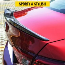 VEVOR Trunk Spoiler Compatible with 2015-2020 Alfa Romeo Giulia Quadrifoglio Sedan 4-Door, Carbon Fiber Rear Spoiler with Specialized Tape, GT Rear Tail Lip Deck Boot High End Wing
