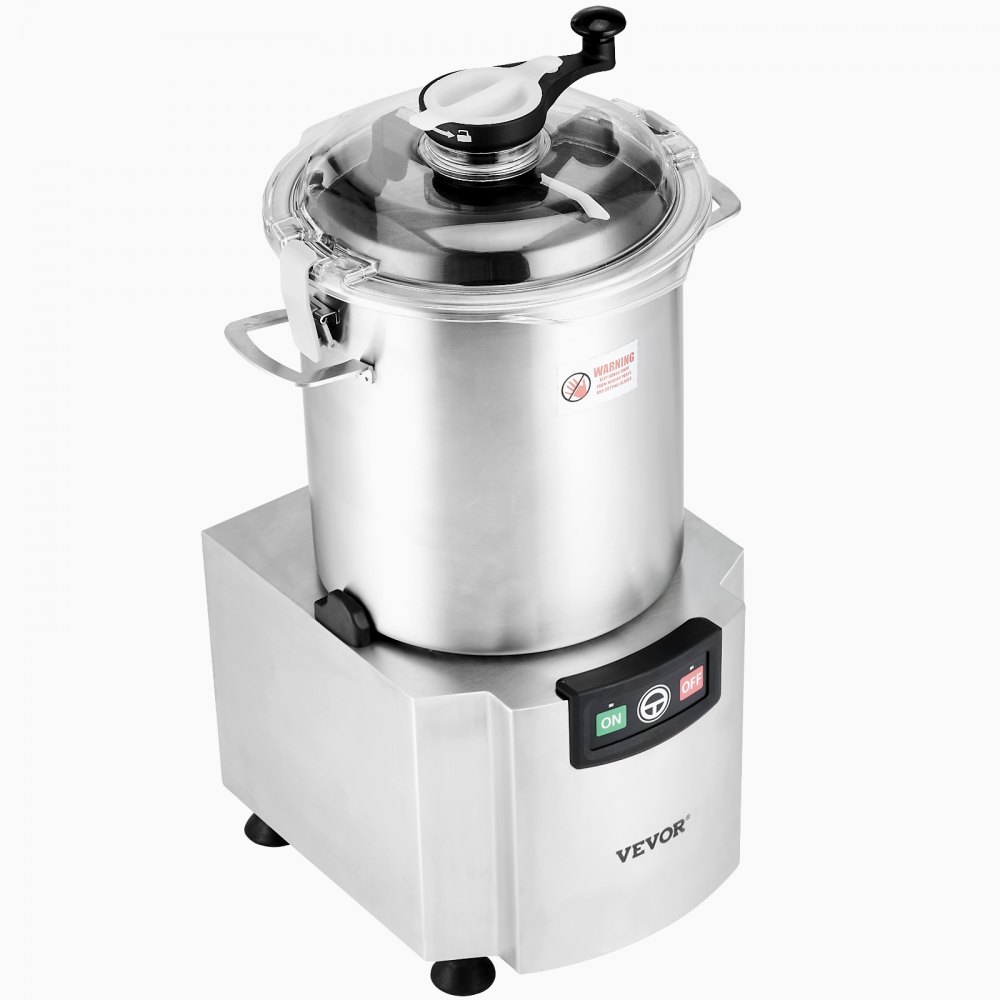 VEVOR Food Processor & Vegetable Chopper, 18L Food-Grade Stainless Steel Food Processor Chopper with S-Curve Blade and Scraper, Ideal for Chopping Vegetables, Fruit, Grains, Nuts