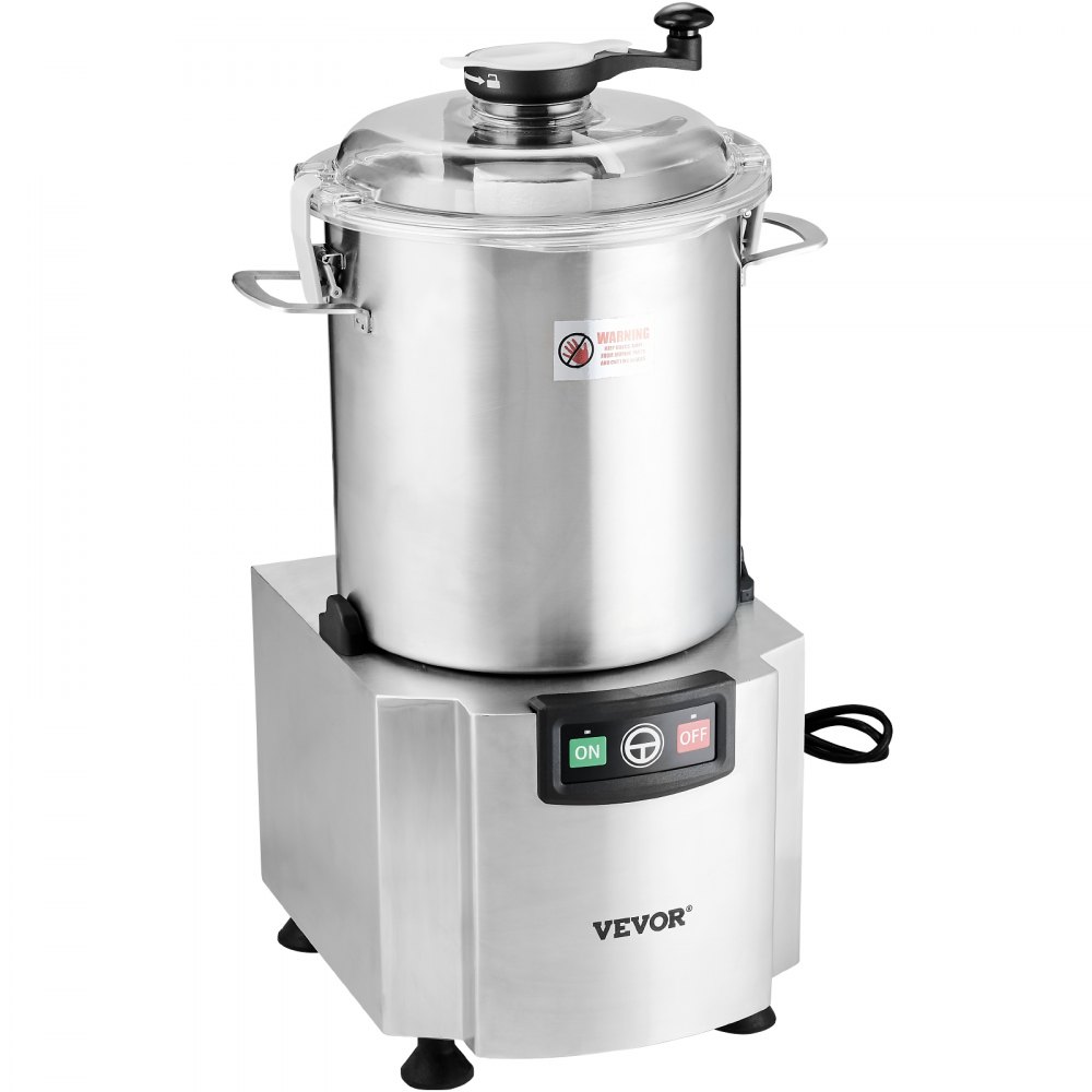 VEVOR Food Processor & Vegetable Chopper, 18L Food-Grade Stainless Steel Food Processor Chopper with S-Curve Blade and Scraper, Ideal for Chopping Vegetables, Fruit, Grains, Nuts