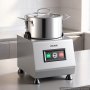 VEVOR Food Processor 8 L Commercial Electric Vegetable Chopper Cutter 1100W, for Chopping Vegetables Fruit Grains Nuts Cheese, Food-Grade Stainless Steel Bowl, with S-Shaped Blade, Pure Copper Motor