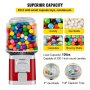 VEVOR gumball machine with candies, gumballs, capsules, and bouncy balls, 10lbs capacity.