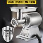 VEVOR Commercial Meat Mincer 1100W Electric Meat Grinder 1.5HP 550lbs/H Stainless Steel Meat Grinder Commercial Sausage Stuffer Maker for Industrial and Home Use