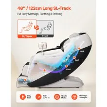 VEVOR Full Body Massage Chair, 3D Zero Gravity Recliner with SL Track, 18 Auto Modes, Heat, Foot Rollers, Armrest Control, LCD Display, 36 Airbags, Retractable Footrest