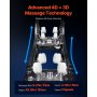 VEVOR Dual-Core 4D+3D Full Body Massage Chair, with Extended SL Track, Deep Yoga Stretch, Electric Extendable Footrest, TFT, AI Voice Control, Heat, Airbags, Armrest Controls, Wheels