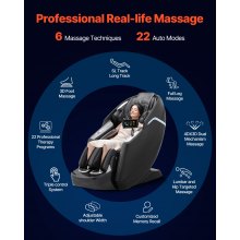 Massage Chair Full Body 3D/4D Massage Recliner w/ SL-Track & Yoga Stretch
