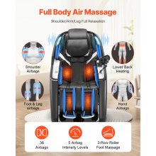 Massage Chair Full Body 3D/4D Massage Recliner w/ SL-Track & Yoga Stretch