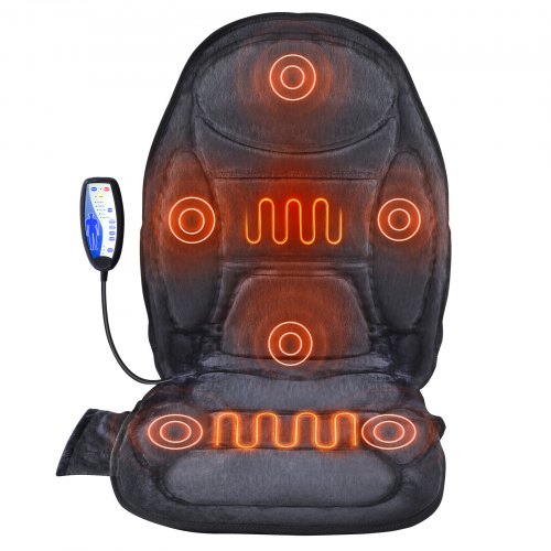 VEVOR Massage Seat Cushion with Heat 6 Vibration Motor Seat Massage Pad 5 Modes