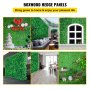 VEVOR Artificial Boxwood Panel UV 20" X 20" Boxwood Hedge Wall Panels, Artificial Grass Backdrop Wall 4 cm Green Grass Wall, Fake Hedge for Decor Privacy Fence Indoor, Outdoor Garden Backyard (12Pack)