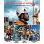 VEVOR Construction Safety Helmet, ANSI/ISEA Z89.1 Approved ABS Safety Hard Hat with 6-Point Ratchet Suspension, Adjustable Vented Hardhat for Men Women Adults, for Outdoor Indoor Industrial Workwear