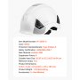 VEVOR Construction Safety Helmet, ANSI/ISEA Z89.1 Approved ABS Safety Hard Hat with 6-Point Ratchet Suspension, Adjustable Vented Hardhat for Men Women Adults, for Outdoor Indoor Industrial Workwear