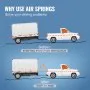 VEVOR Air Bag Suspension Kit, Air Springs Suspension Bag Kit Compatible with 2019-2023 Chevrolet Silverado 1500 and GMC Sierra 1500 4WD RWD, 5000 lbs Loading, 5 to 100 PSI