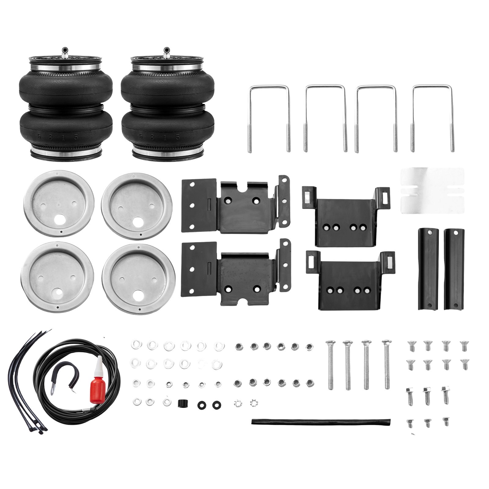 VEVOR Air Bag Suspension Kit, Air Springs Suspension Bag Kit Compatible with 2011-2019 Chevrolet Silverado 2500/3500HD and GMC Sierra 2500/3500HD 4WD RWD, 5000 lbs Loading, 5 to 100 PSI