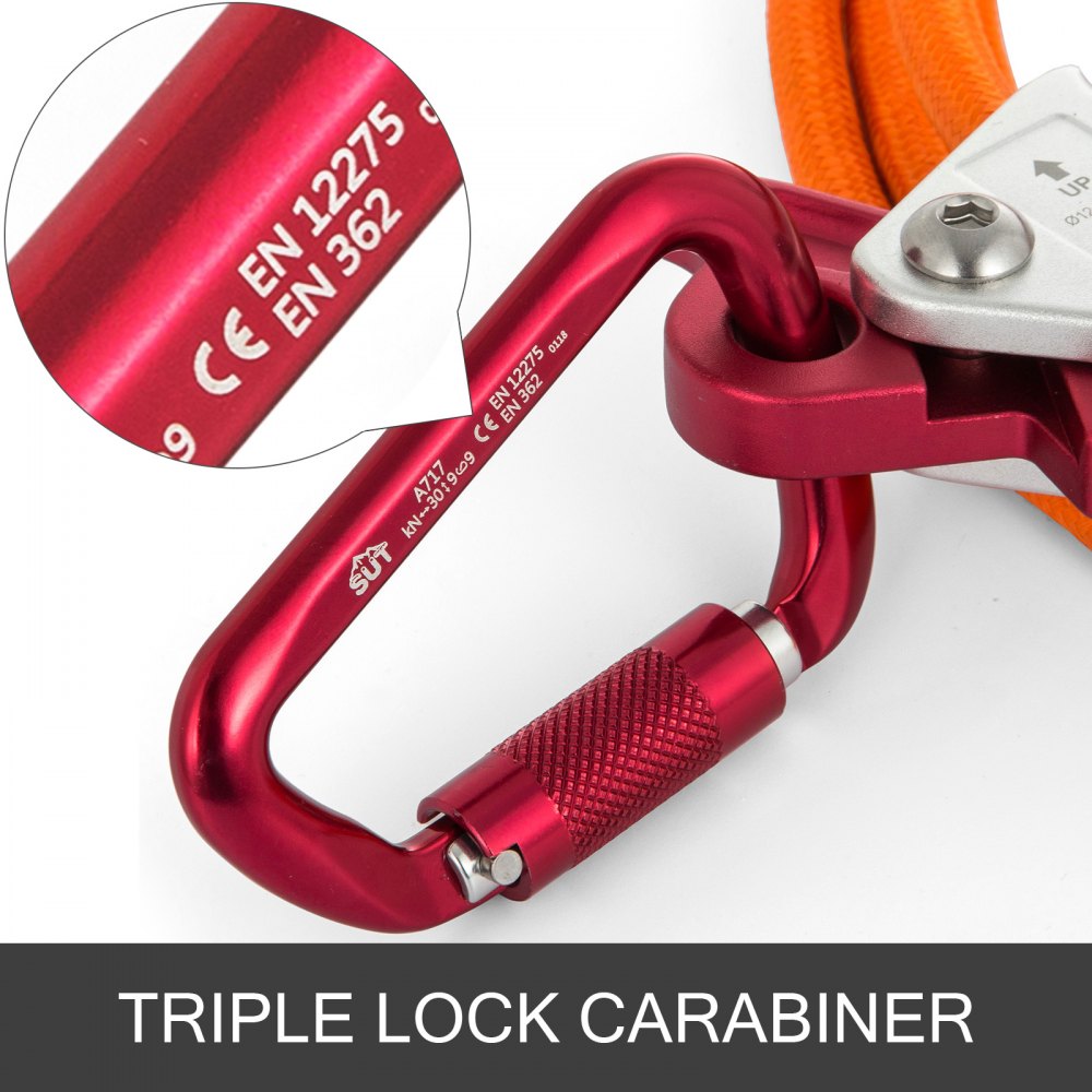 Steel Core Lanyard Kit Flipline 1/2" X 10' Climbing 75222 Swivel Snap Flip Line