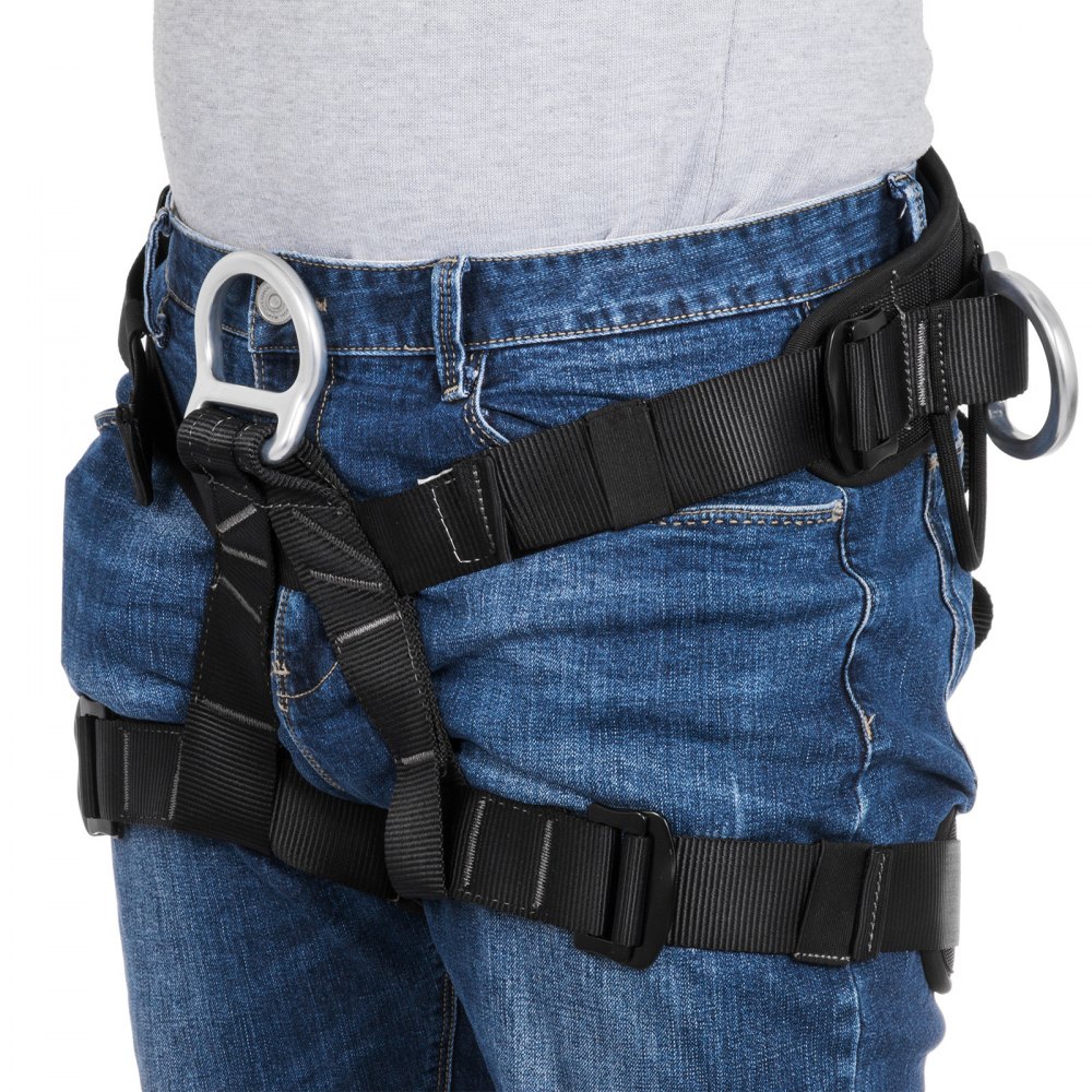 22KN Zipline Abseiling Rock Tree Climbing Safety Harness Fall Protection Belt