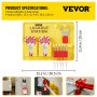 VEVOR 26 PCS Lockout Tagout Kits, Electrical Safety Loto Kit Includes Padlocks, Lockout Station, Hasp, Tags & Zip Ties, Lockout Tagout Safety Tools for Industrial, Electric Power, Machinery