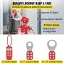 VEVOR 42 PCS Lockout Tagout Kits Electrical Loto Kit for Electrical Risk Removal