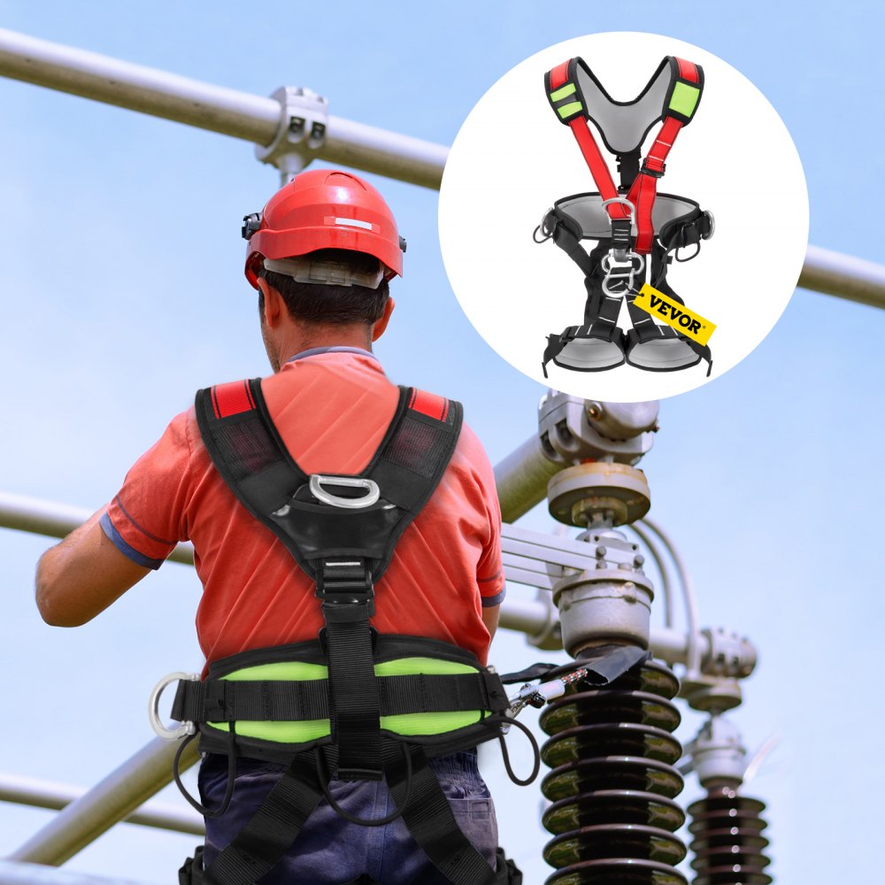 Vevor Safety Climbing Harness Rock Climbing Gear Rappelling Floor Escape Tower Climber