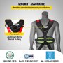 VEVOR climbing harness with fall arrest aluminum alloy dorsal d-ring and safety certification.