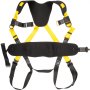 VEVOR Fall Protection Construction Harness Universal Full Body Type, Safety Harness Fall Protection with 3 D-Rings, Personal Equipment Construction Carpenter Scaffold Contractor