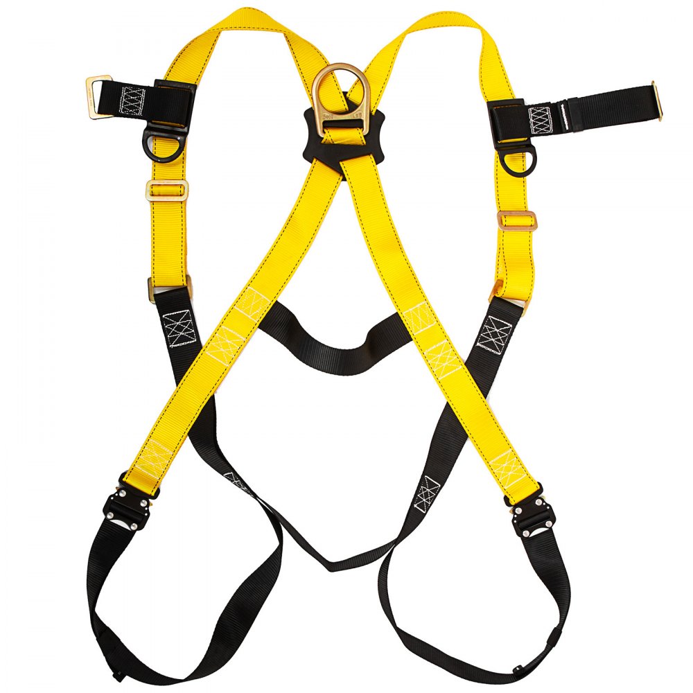 Safety Harness 1d Ring Fall Protection Full Body Construction Ansi Osha Ul Vevor