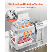 Vacuum Meat Tumbler Marinator Machine 20L for Chicken Steak Fish Commercial Use