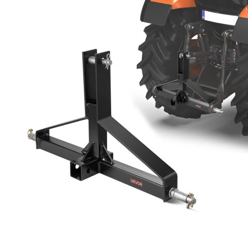 3 Point 2" Receiver Trailer Hitch Category 1 Tractor Quick Hitch Drawbar Adapter