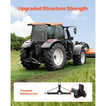 3 Point 2" Receiver Trailer Hitch Category 1 Tractor Quick Hitch Drawbar Adapter
