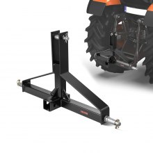 3 Point 2" Receiver Trailer Hitch Category 1 Tractor Quick Hitch Drawbar Adapter