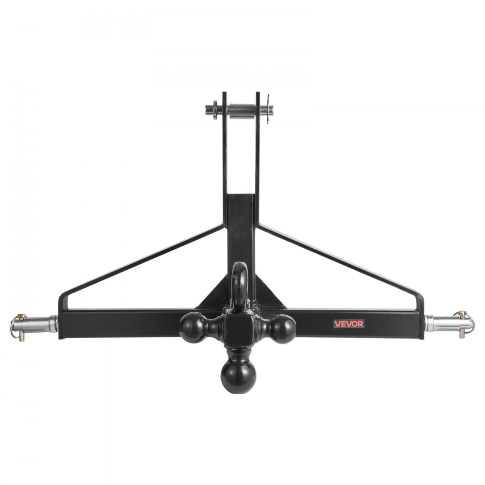 VEVOR 3 Point Trailer Hitch with 2 in Receiver, 3pt Quick Hitch Attachment, Heavy Duty Tractor Tow Drawbar Adapter, Compatible with Kubota, Mahindra, Ford, Yanmar, John Deere, Massey Ferguson