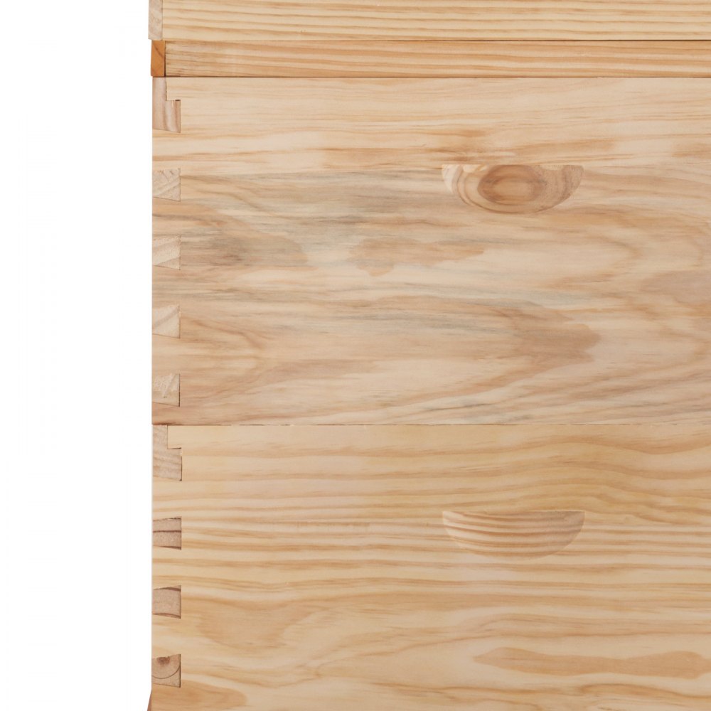 Ultra Simple Beehive Langstroth BeeHive 1 Deep 1 Medium Top Quality Natural Wood