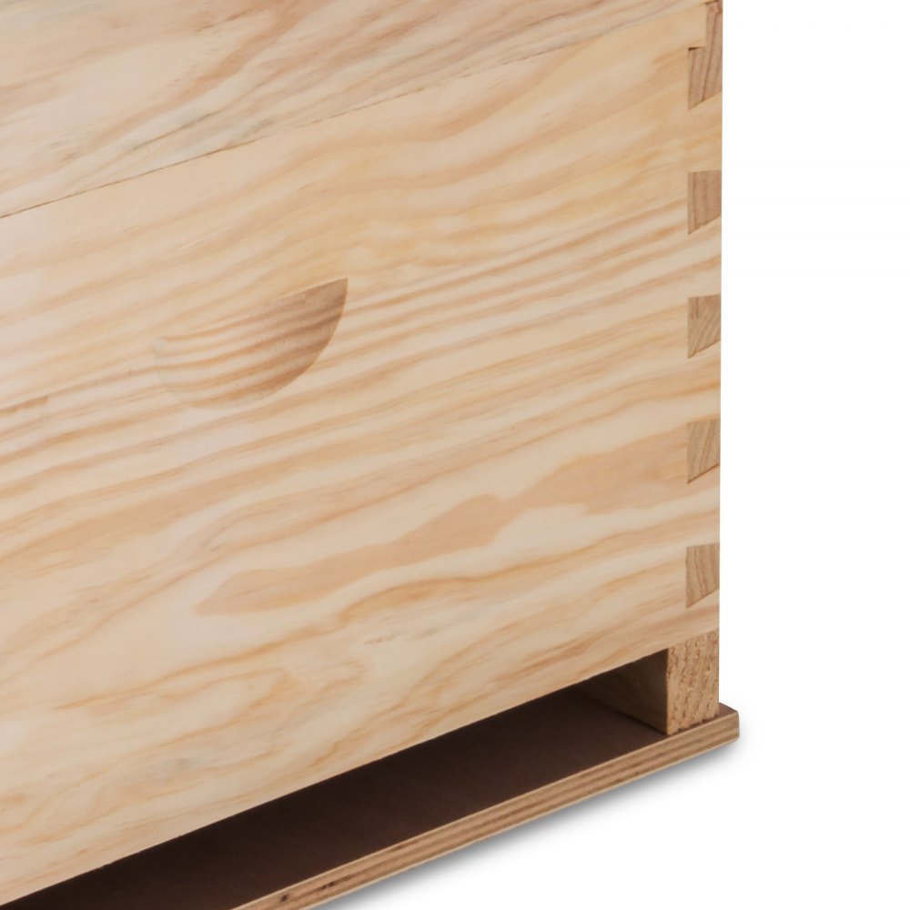 Ultra Simple Beehive Langstroth BeeHive 1 Deep 1 Medium Top Quality Natural Wood